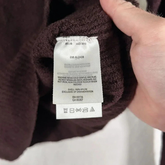 Columbia Sweater Women's Small Solid Purple Vneck Long Sleeve XCO - Picture 6 of 9